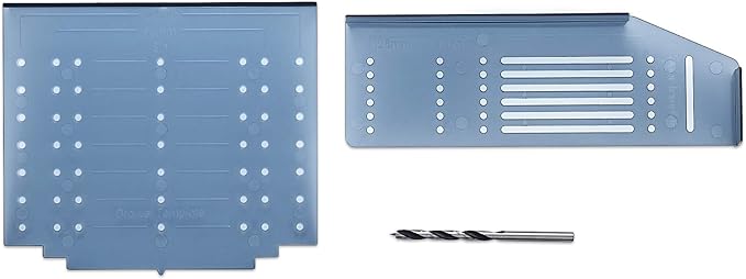 Ravinte Cabinet Door & Drawer Hardware Installation Template Kit Include Drill Bit Mounting Template for Cabinet Knob, Cabinet Pulls