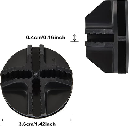 48 Pieces Cube Connectors Plastic Storage Wire Cube Organizer ABS Connectors for Modular Closet Storage Organizer and Wire Shelf (Black)
