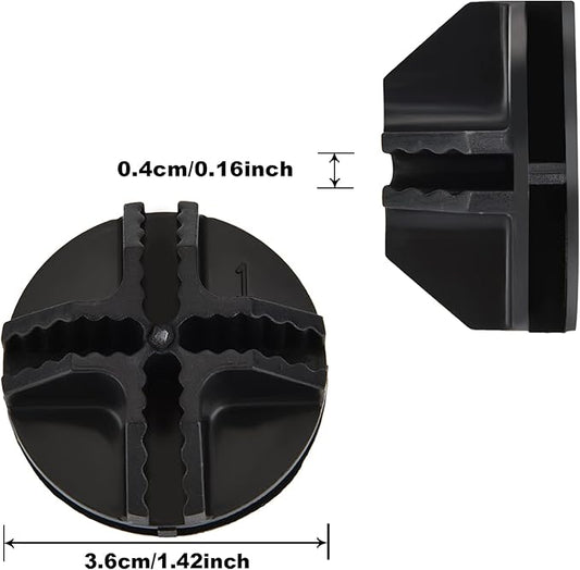 48 Pieces Cube Connectors Plastic Storage Wire Cube Organizer ABS Connectors for Modular Closet Storage Organizer and Wire Shelf (Black)