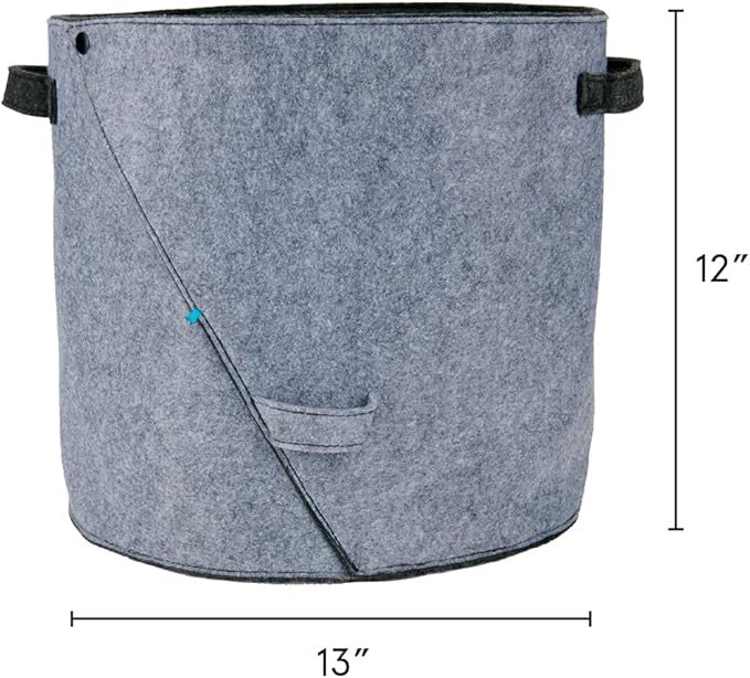 Barkbox – Felt Storage Bin for Dog Toys – Long Lasting Pet Supplies Container – Dog Home Decor Organizer for Tennis Balls, Squeaker Toys, Leashes, Collars and More – Standard Size 12” x 13”
