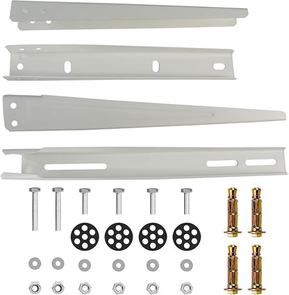 Qualward Mini Split Wall Mounting Bracket for Universal Ductless Air Conditioners, Heavy Duty Support Bracket for AC, Heat Pumps Compressors 7000-15000 BTU