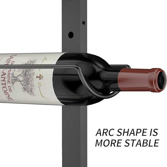 Sonyabecca 3 Pack 12 Bottle Wall Wine Rack, DIY Wine Rack Wall Mounted, Wall Mounted Wine Rack,Display Holder Used as One or Four, for Kitchen, Dining Room, Bar, Wine Cellar