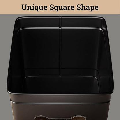 Dog Treat Container Airtight - 6 Inch Wide x 8 Inch Tall Iron Dog Treat Jar for Kitchen Counter with Airtight Bamboo Lid - 12 Cup Capacity Pet Treat Container - Doggie Cookie Jar - Big Treats Canister