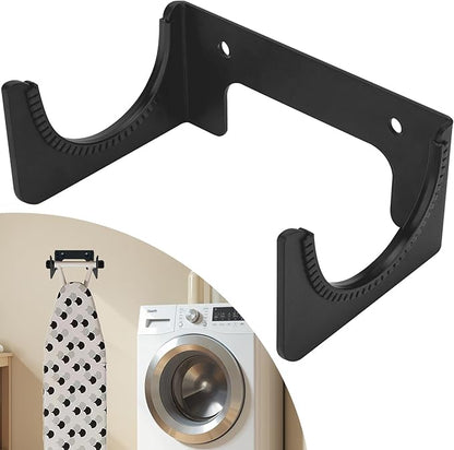 Ironing Board Holder Wall Mount, Ironing Board Hanger Y T Leg Concealed Iron Board Hook for Iaundry Rooms, Utility Rooms, Closets, Black