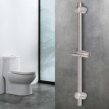 NearMoon Slide Bar with Height/Angle Adjustable Handheld Shower Holder, Bathroom SUS 304 Stainless Steel Head Holder for Bath (Screw Mounted, Brushed Nickel)