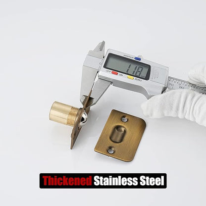 JQK Closet Ball Catch Door Hardware, Stainless Steel Catch Adjustable with Strike Plate, Bronze 2 Pack, HBC100-YRB-P2