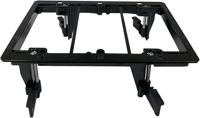 iMBAPrice 3 Gang LV3 Low Voltage Wallplate Mounting Bracket - Black