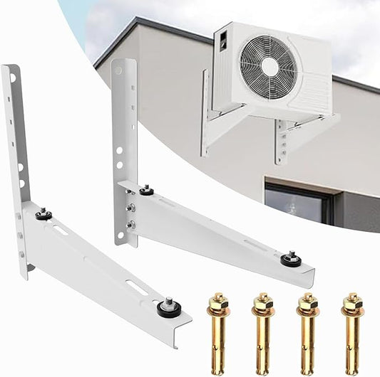 Mini Split Wall Mounting Bracket for 9,000-18,000 BTU Air Conditioner, Heavy Duty AC Support Bracket for Outside, Holds Up to 330lbs