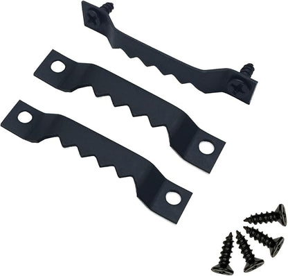 150 Pack Small Sawtooth Picture Hangers Steel Picture Hangers Picture Frames Hangers with Screws Picture Hang Solutions, for Hanging Clock Paintings Artwork Picture Frame Hook Photos (Black )
