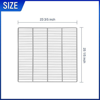 DeepTide Commercial Freezer and Refrigerator Shelves, Durable and Resistant to Corrosion, Easy Snap-On Design, Adjustable Steel Shelving, 2 Pack