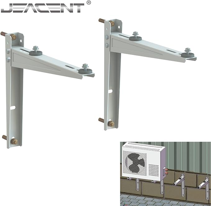 JEACENT Mini Split Wall Mounting Bracket for Ductless Air Conditioner 9,000-36,000BTU Condensers