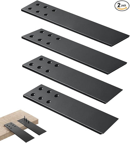 Countertop Support Brackets Heavy Duty 4 Pack 1/4" Thick 10 Inch Flat Hidden Knee Wall Countertop Bracket for Granite Quartz Wood Concret Countertops Screws Included