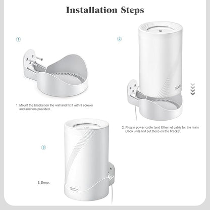 Wall Mount Bracket for TP-Link Deco BE63/BE65 Pro/BE67/BE68/BE10000/BE11000/BE14000 (1-Pack)