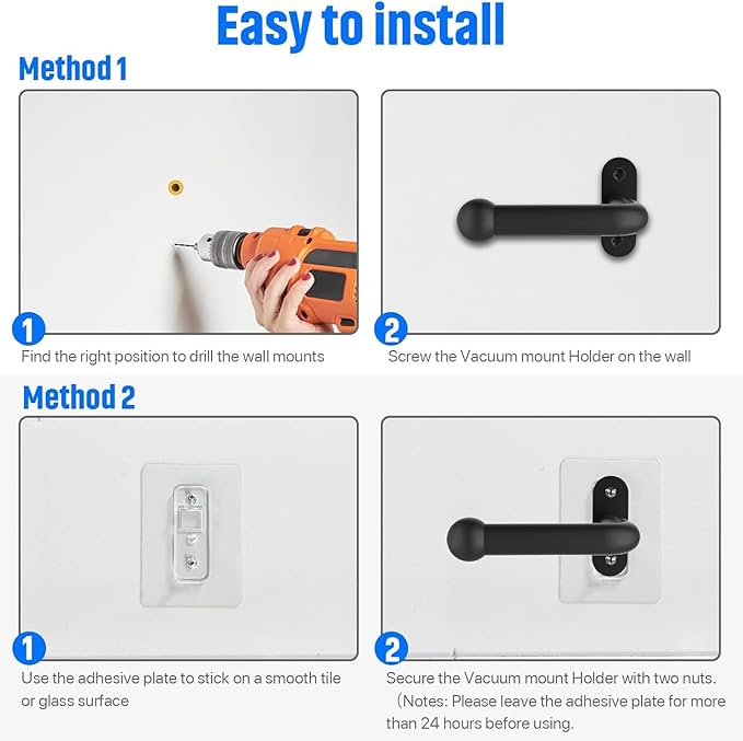 2 Pack Vacuum Wall Mount Holder, Durable Vacuum Wall Mount, Compatible with Shark IX141 IZ163H IZ361H IZ462H IZ483H IZ562H IZ682H, Ultracyclone CH901 CH951 V10 V11 V12 V15 Outsize Vacuum