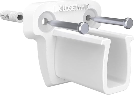 ClosetMaid 21941 Pre-Loaded 2.75-Inch Low-Profile Wall Brackets with Anchors for Wire Shelving, 250-Pack