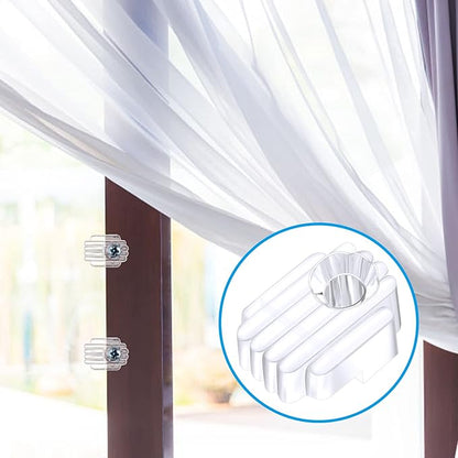 Blulu 20 Pack Mirror Holder Clips for 6 mm in (6/25) Glass Mirror Hanging Kit for Wall Mounting Hanging Retainer Fasteners with Screw and Anchors for Fixing Cabinet Door(Basic Style)