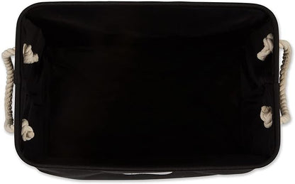 Bone Dry Pet Storage Collection Collapsible Bin, Black, Small Rectangle