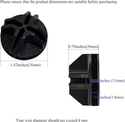 20Pcs Wire Cube Connectors, Black Wire Grid Storage Cubes Shelf Connectors 3.6cm Plastic Connectors for Wire Cube Storage Shelving Unit and Modular Closet Organizer, SATONBEYI, Black-20pcs