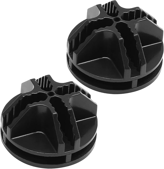 Hordion 52pcs Cube Connectors, Wire Grid Cube Organizer Connector Plastic Storage Cube Connectors for Modular Closet Storage Organizer and Wire Shelf, Black