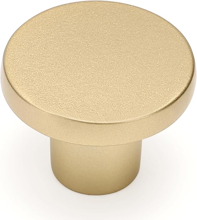 Ravinte 30 Pack Cabinet Knobs Sandy Gold Kitchen Cabinet Knobs Round Dresser Drawer Pulls Closet Door Pulls 1-1/5 Inch