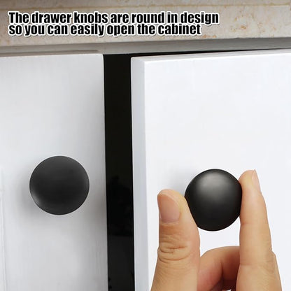 Romeda 18 Piece Drawer Knobs, Black Cabinet Knobs with Screw, 30mm Drawer Pulls for Dresser, Kitchen, and Cabinet Drawers