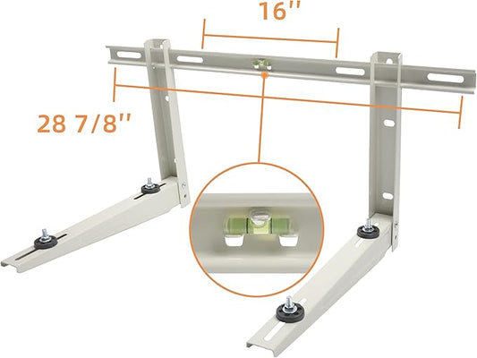 JEACENT Outdoor Wall Mounting Bracket for Ductless Mini Split Air Conditioner Heat Pump Systems, Universal, 7000-18000 Btu Condenser