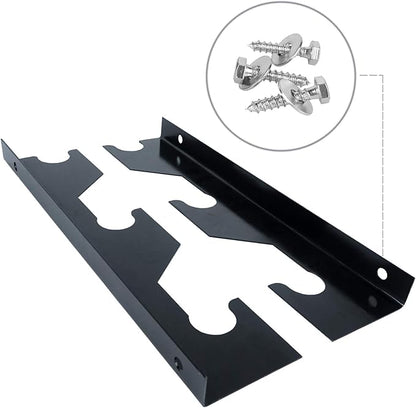 Luwint Barbell Holder Wall Mount, Horizontal 3 Weight Bar Storage Rack
