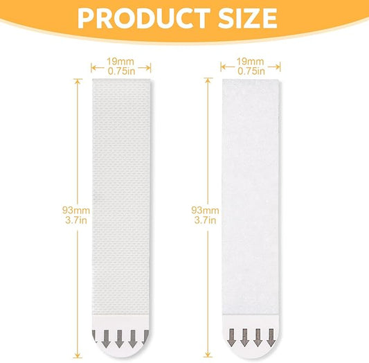 Sinnsally Large Picture Hanging Strips Heavy Duty,20-Pairs(40 Strips) Sticky Picture Hangers for Walls Hanging Without Nail,Damage Free No Nails Refill Adhesive Poster Frame Mounting,White