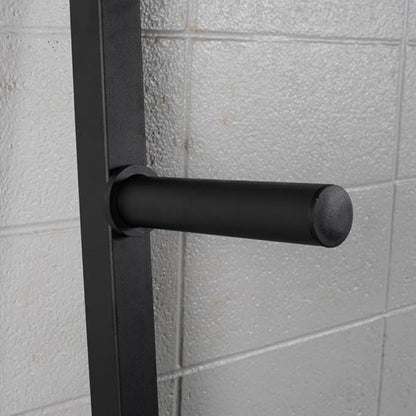 Titan Fitness Weight Plate Wall Mounted Storage Rack, Angled 4-Peg Design, Olympic Sized Weight Plate Organizer, Rated 800 LB, Anchored Wall Mounted Storage