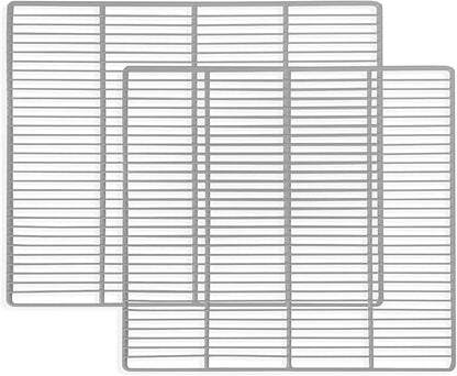 DeepTide Commercial Freezer and Refrigerator Shelves, Durable and Resistant to Corrosion, Easy Snap-On Design, Adjustable Steel Shelving, 2 Pack