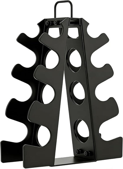 3-Tier | 4-Tier Dumbbell Rack for Dumbbells , A-Frame Weight Stand Only, Compact Space-Saving Design for Home Gym, Heavy-Duty Alloy Steel Organization Rack (Dumbbells Not Included ）