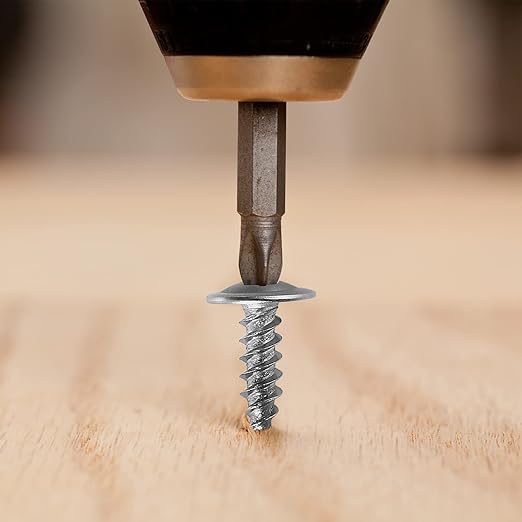 (150 pcs)#8×1-1/2" Phillips Truss Head Wood Screws Stainless Steel 410 Quick Metal Self Tapping