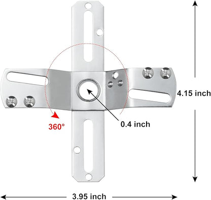 Qc Ceiling Light Fixture Mounting Bracket [Upgraded Version], Ceiling Fan Mounting Bracket, Universal Light Fixture Parts with Screws, Swivel Junction Box Adapter, Light Fixture Crossbar for Light