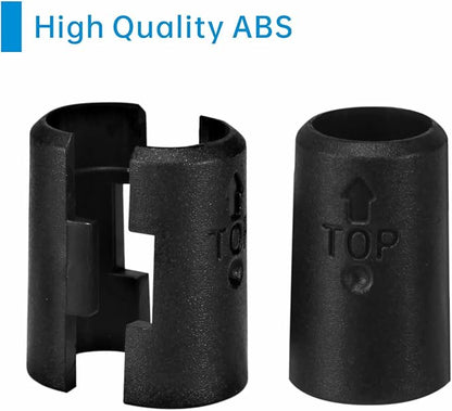 12.7mm Wire Shelf Clips – Jamiikury Black Plastic Shelf Lock Clips for Metric 12.7mm Posts Only – Check Size Before Purchasing - 20pcs (10 Pairs)