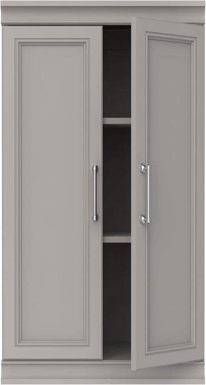 ClosetMaid Modular Storage 21.38-inch W 3-Shelf Storage Cabinet with Doors, Smoky Taupe