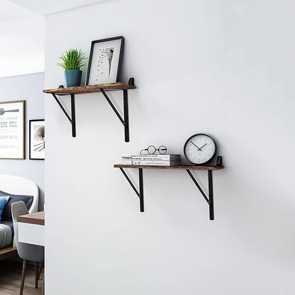 8 Pcs Heavy Duty Shelf Brackets, Floating Metal Shelf Brackets, Metal Wall Mount L Shaped Shelves Support Angle Brackets for Heavy Duty Floating Shelves Shelf Brackets (11.81 inch x 7.48 inch)