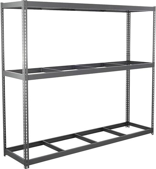 Global Industrial Wide Span Rack With 3 Shelves No Deck, 1100 Lb Capacity Per Level, 96" W x 36" D x 84" H