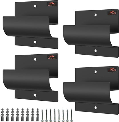 Ladder Hangers for Garage Wall,Garage Storage Hooks- Wall Mount Wheelbarrow Hanger, Patio Furniture, Chair & Ladder - Ladder Holder Wall Mount (4 Pack)