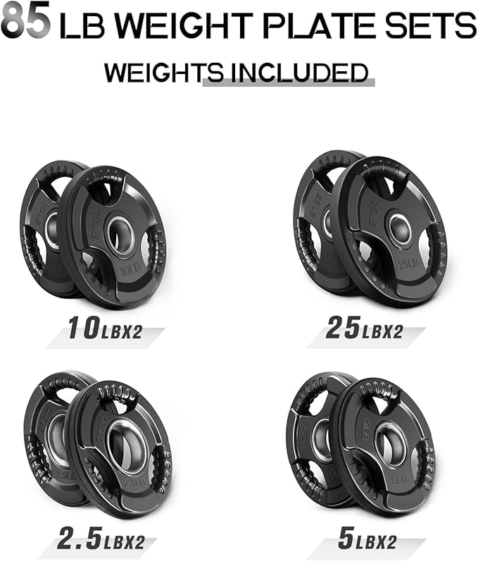 RitFit 2.36'' x 2.36'' Folding Squat Rack for Home Gym, Wall Mounted Squat Rack with Attachments - Space Saving Squat Power Rack