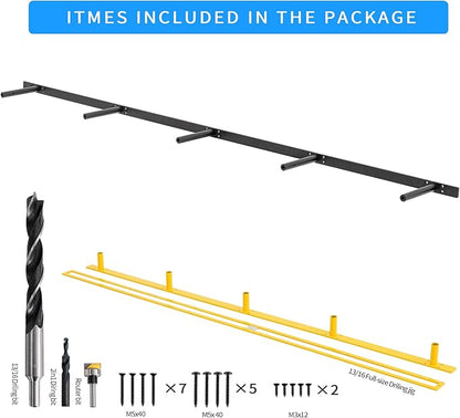 Heavy Duty Floating Shelf Bracket 69 inch, Hidden Shelf Bracket for Mantel and Shelving, Max Load 200 lbs if Mounted on Studs, Invisible Bracket for Floating Shelves (with Premium Build kit)