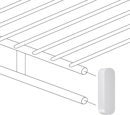 10 Pcs Plastic Rod Spacer Cap Closet Rod End Caps Wire Shelf End Caps Closet System Parts Shelf Caps for Wire Shelves