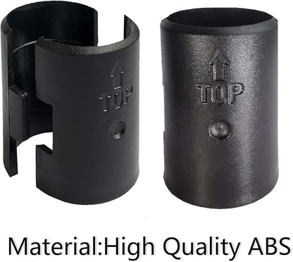 WAFJAMF 34 Pack Wire Shelving Shelf Lock Clips for 1" Post- 17Pairs Shelving Sleeves Replacements for Wire Shelving System