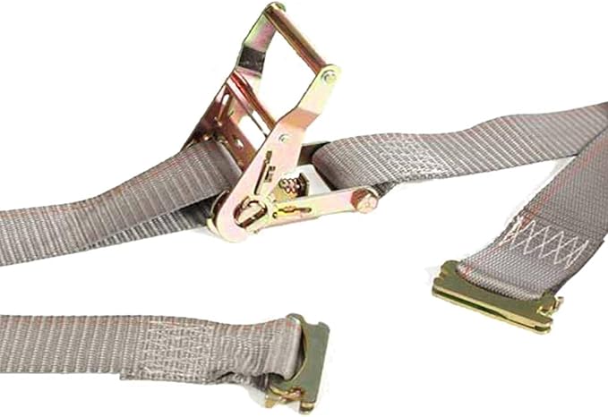 DC Cargo Mall E Track Tie-Down Kit - 11 Pieces: 4 ft Black Rails, E-Track Ratchet Straps, & E-Track Storage Bag