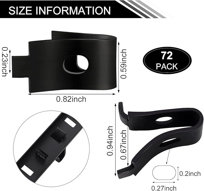 12 Pcs 36 Inch Pilaster Shelf Brackets and 72 Pcs Shelf Clips Adjustable Shelf Pilaster Standards Metal Mortise Mount Pilaster Shelf Track for Wall Shelving System Closet Organization Storage (Black)