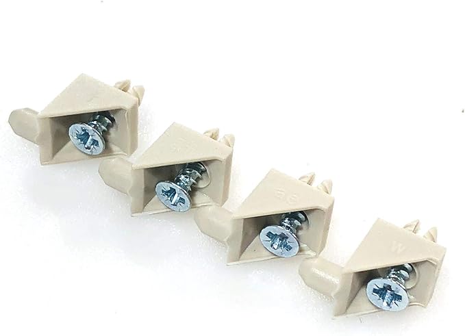 ReplacementScrews Beige Shelf Support Pins Compatible with IKEA Part 115344 (Pax, KOMPLEMENT) (Pack of 4)