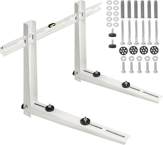 Mini Split Wall Mounting Bracket for Air Conditioner Heat Pump System Unit 9000-36000 BTU, Heavy Duty Foldable Support Bracket for for Ductless Mini Split, HVAC, Compressor