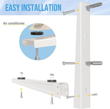 Mini Split Wall Mounting Bracket for 7000-15000BTU Outdoor Mini Split AC Brackets Heat Pump Support 330Lbs