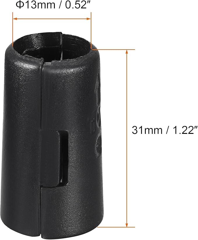 uxcell Wire Shelf Clips 1/2 Inch Wire Shelving Lock Clips Plastic for Wire Shelving System, 16 Pcs