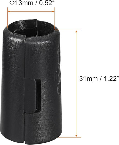 uxcell Wire Shelf Clips 1/2 Inch Wire Shelving Lock Clips Plastic for Wire Shelving System, 16 Pcs