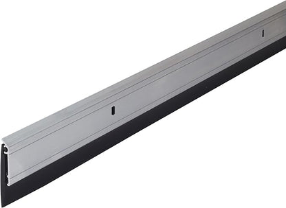 M-D Building Products 68247 All Season Aluminum Door Sweep for Bottom of Door, Heavy Duty Rubber Seal, Exterior & Interior Weather Stripping Bottom Door Seal, Commercial & Residential, (Silver, 36in)